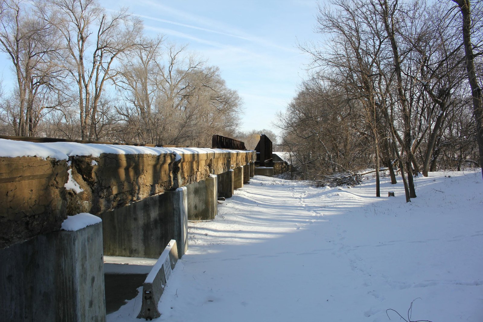 Looking north